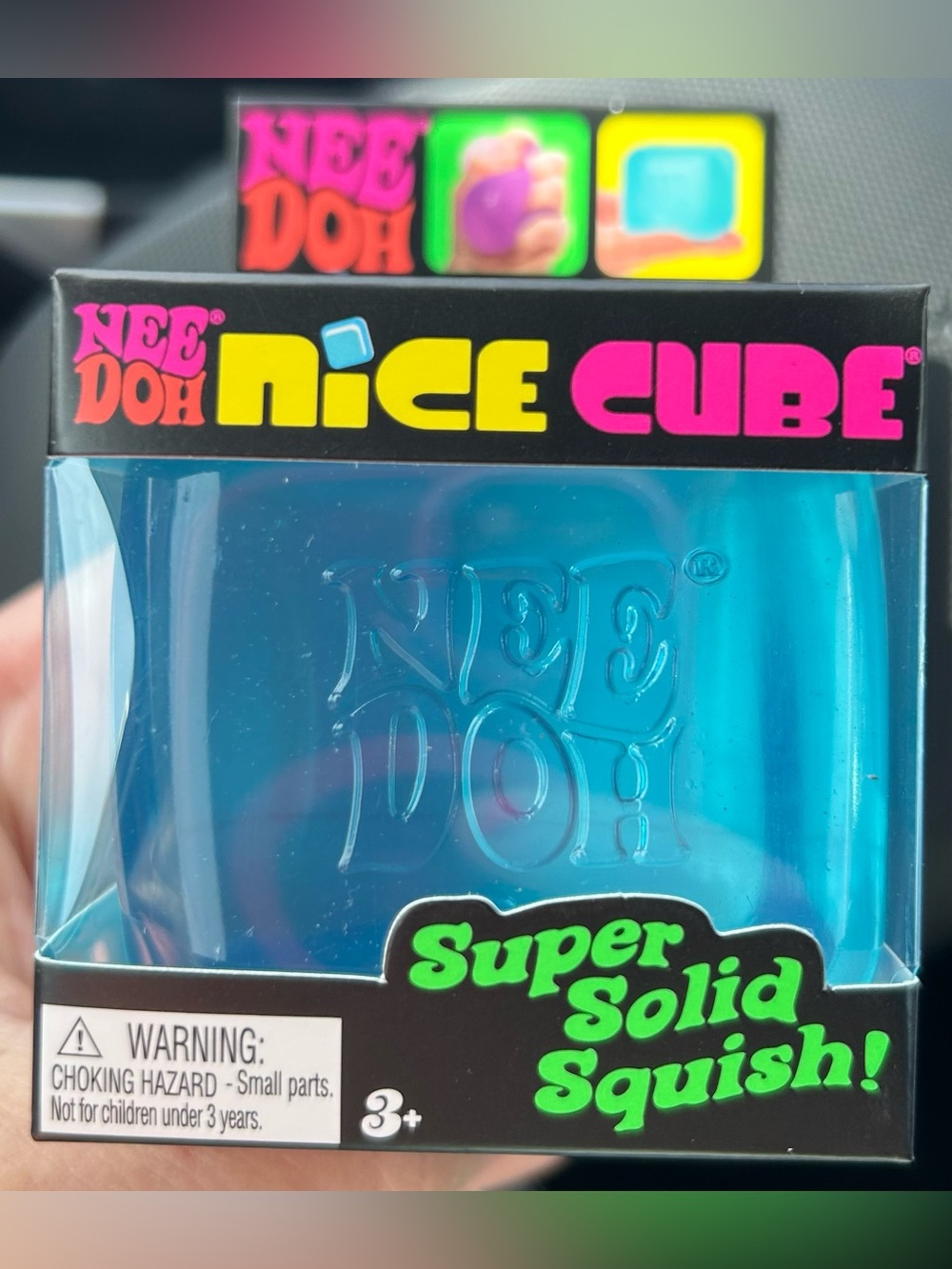 NeeDoh Nice Cube Super Solid Squish - Blue